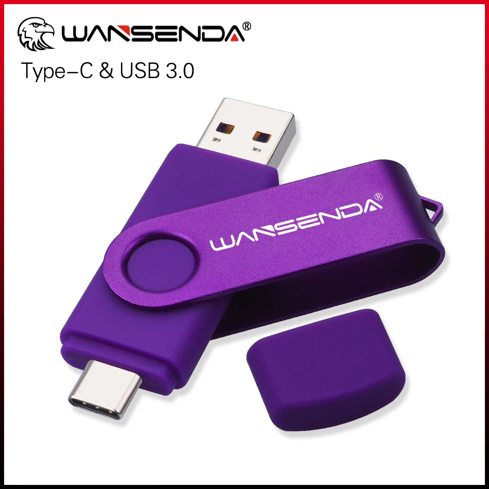 새로운 WANSENDA USB 3.0 유형 C USB 플래시 드라이브 OTG 펜 드라이브 512GB 256GB 128GB 64GB 32GB 16GB USB 스틱 2 in 1 고속 Pendrive title=새로운 WANSENDA USB 3.0 유형 C USB 플래시 드라이브 OTG 펜 드라이브 512GB 256GB 128GB 64GB 32GB 16GB USB 스틱 2 in 1 고속 Pendrive 
