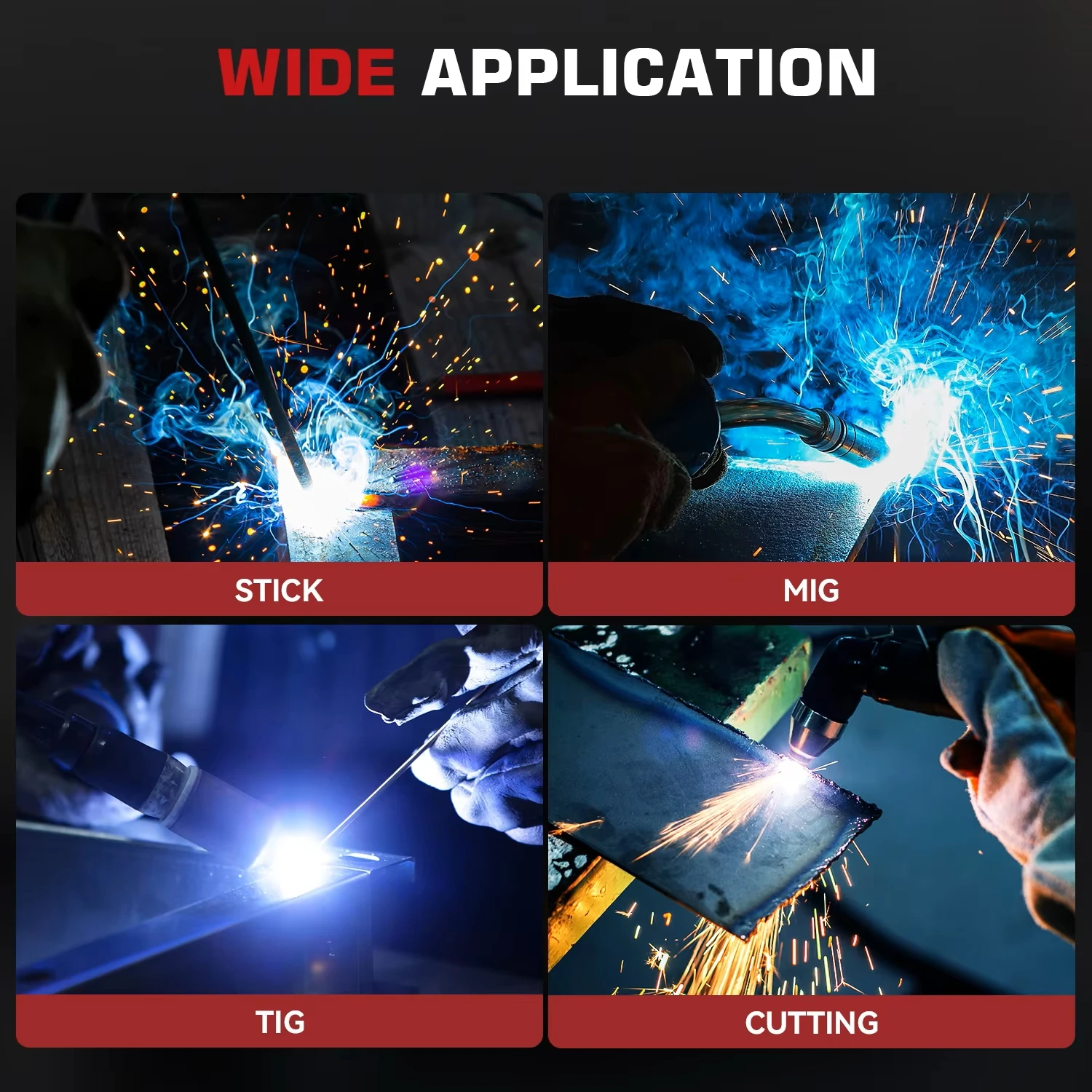 ARCCAPTAIN MIG MAG TIG 용접 헬멧 페이스 캡, 태양 전지 구동, 자동 다크닝, 용접 마스크 용접용품 용접마스크