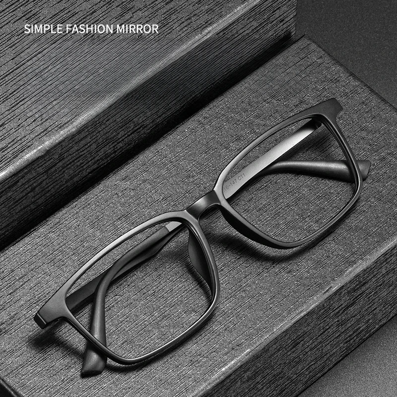 FIRADA 패션 편안한 안경 레트로 비즈니스 티타늄 안경 광장 광학 처방 안경 프레임 남성용 A1003