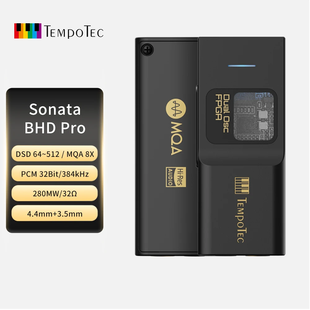 TempoTec Sonata BHD Pro USB C DAC, 헤드폰 앰프 4.4mm 및 3.5mm,PCM384kHz,DSD256,MQA8X,TIDAL, 아이폰, 안드로이드, MacOS, WIN용 title=TempoTec Sonata BHD Pro USB C DAC, 헤드폰 앰프 4.4mm 및 3.5mm,PCM384kHz,DSD256,MQA8X,TIDAL, 아이폰, 안드로이드, MacOS, WIN용 