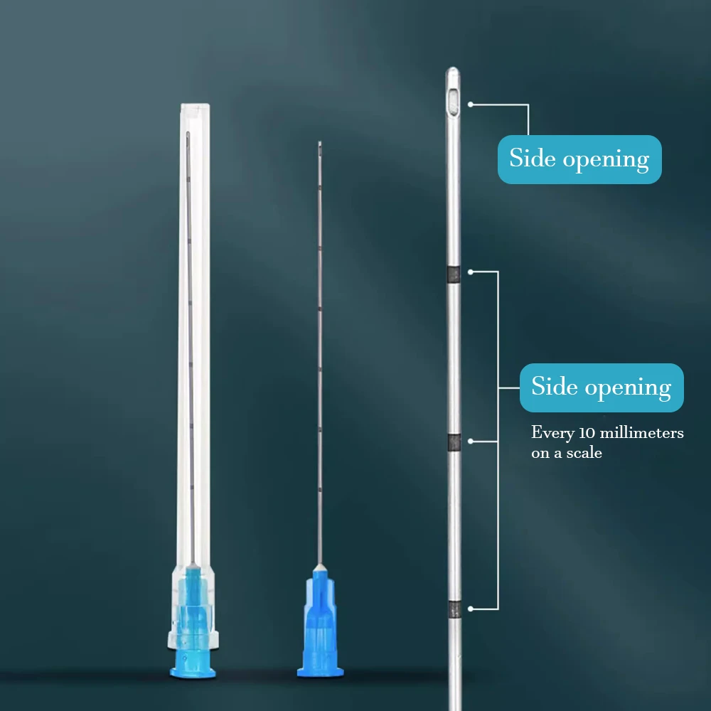 일회용 무딘 팁 주사기, 문신 바늘, 무딘 바디 피어싱, 14G, 16g, 23G, 25G, 27G, 18G, 22G, 50mm, 70mm, 상자당 50 개